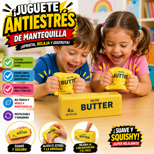 Butter Mantequilla Juguete Antiestrés Sensorial Squishy