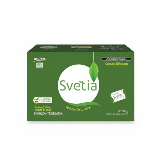 Endulzante Svetia Stevia Caja con 555 Sobres de 1 g