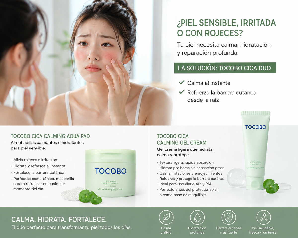 Tocobo Cica Calming Care Aqua Pad Coreano Vegano