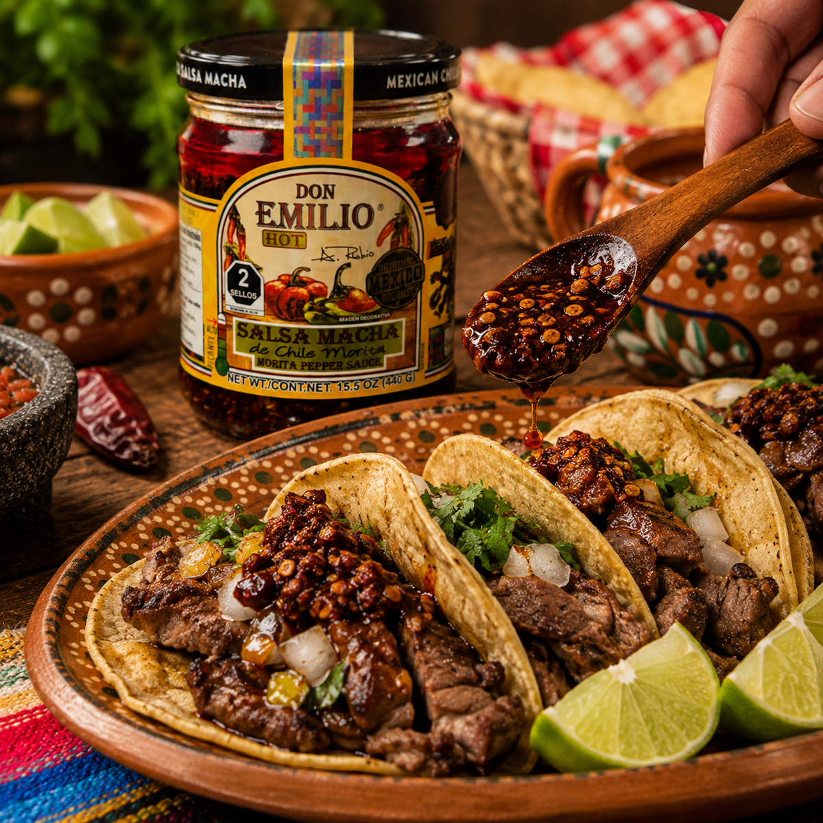 Salsa Macha Don Emilio Chile Morita 440 g