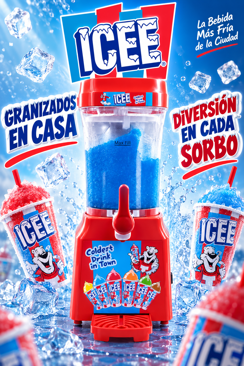Máquina Icee Original para Slushie y Frappé