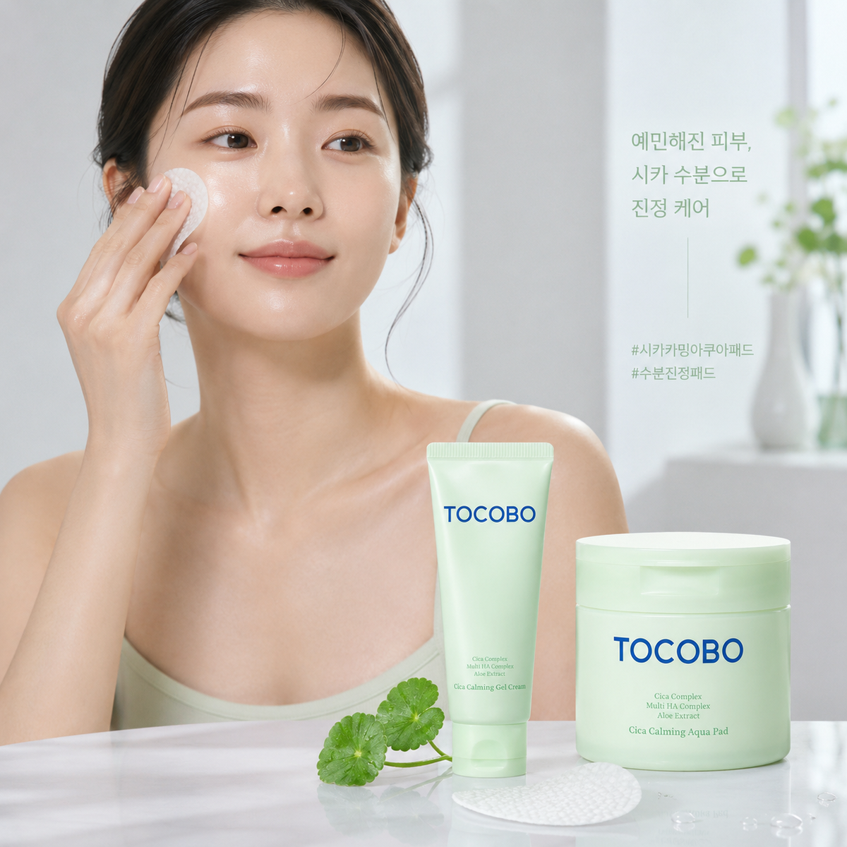 Tocobo Cica Calming Care Aqua Pad Coreano Vegano