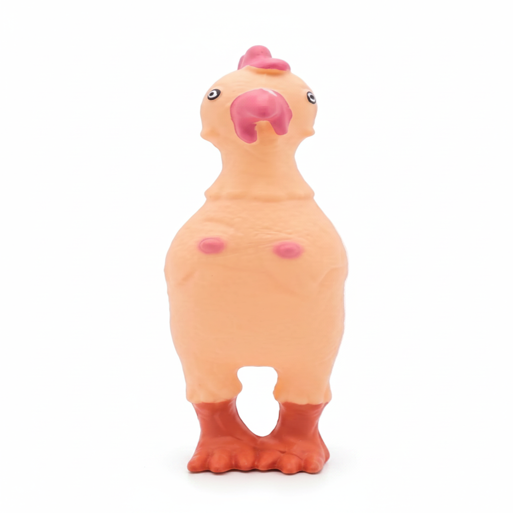 Pollo de Hule Chillón Juguete para Perro con Sonido