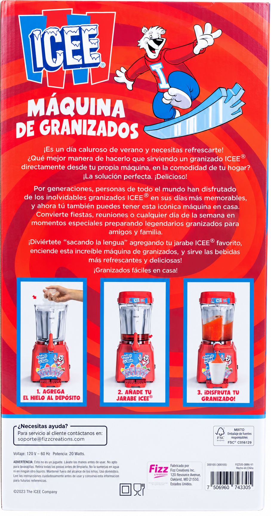 Máquina Icee Original para Slushie y Frappé