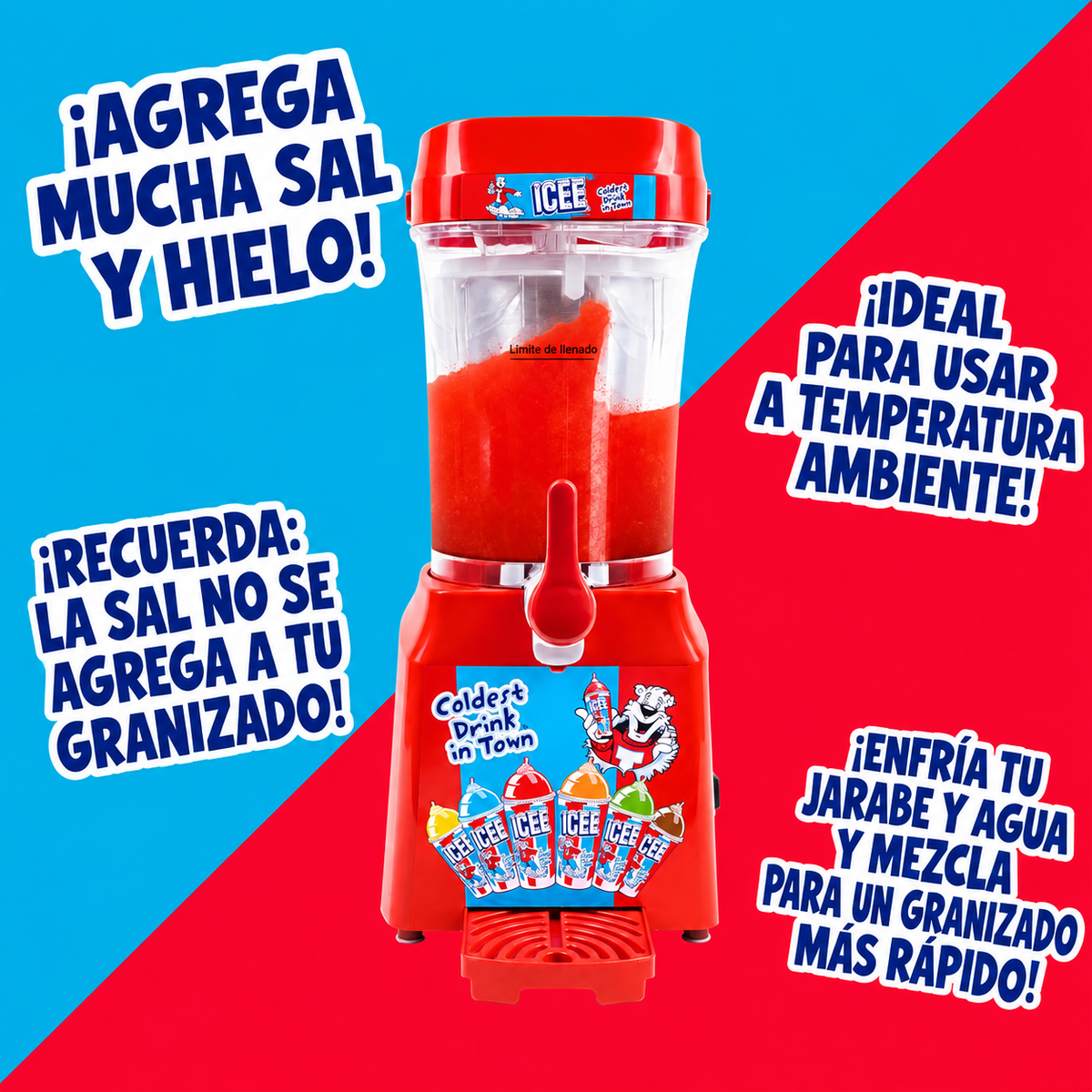 Máquina Icee Original para Slushie y Frappé