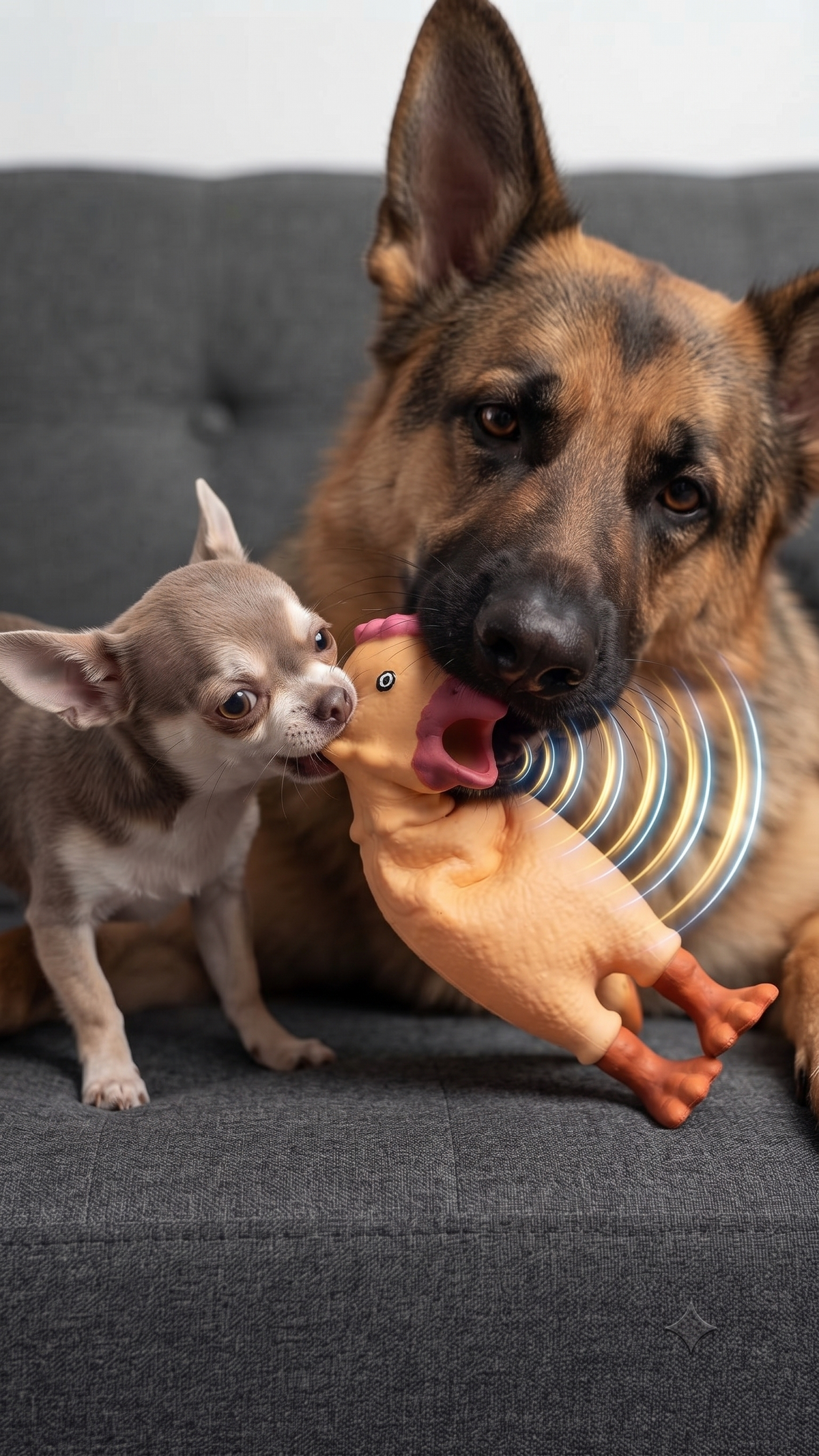 Pollo de Hule Chillón Juguete para Perro con Sonido