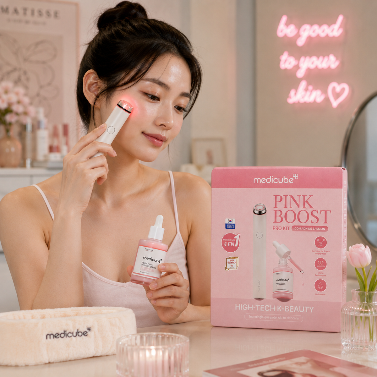 Medicube Pink Boost Pro Kit + Serum K-Beauty
