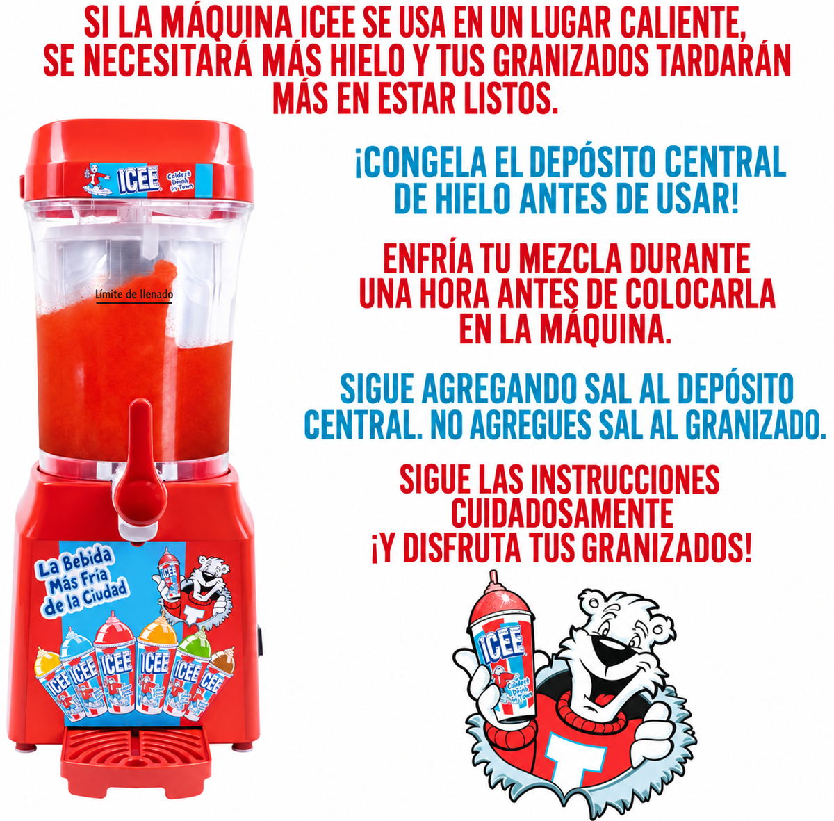 Máquina Icee Original para Slushie y Frappé
