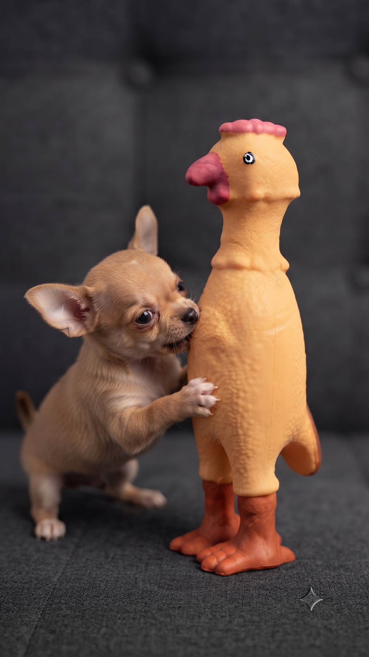 Pollo de Hule Chillón Juguete para Perro con Sonido