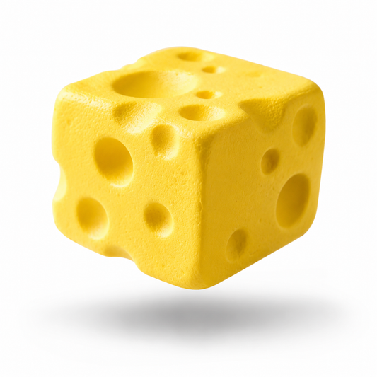 Quesito Squishy Antiestrés Sensorial con Aroma a Queso