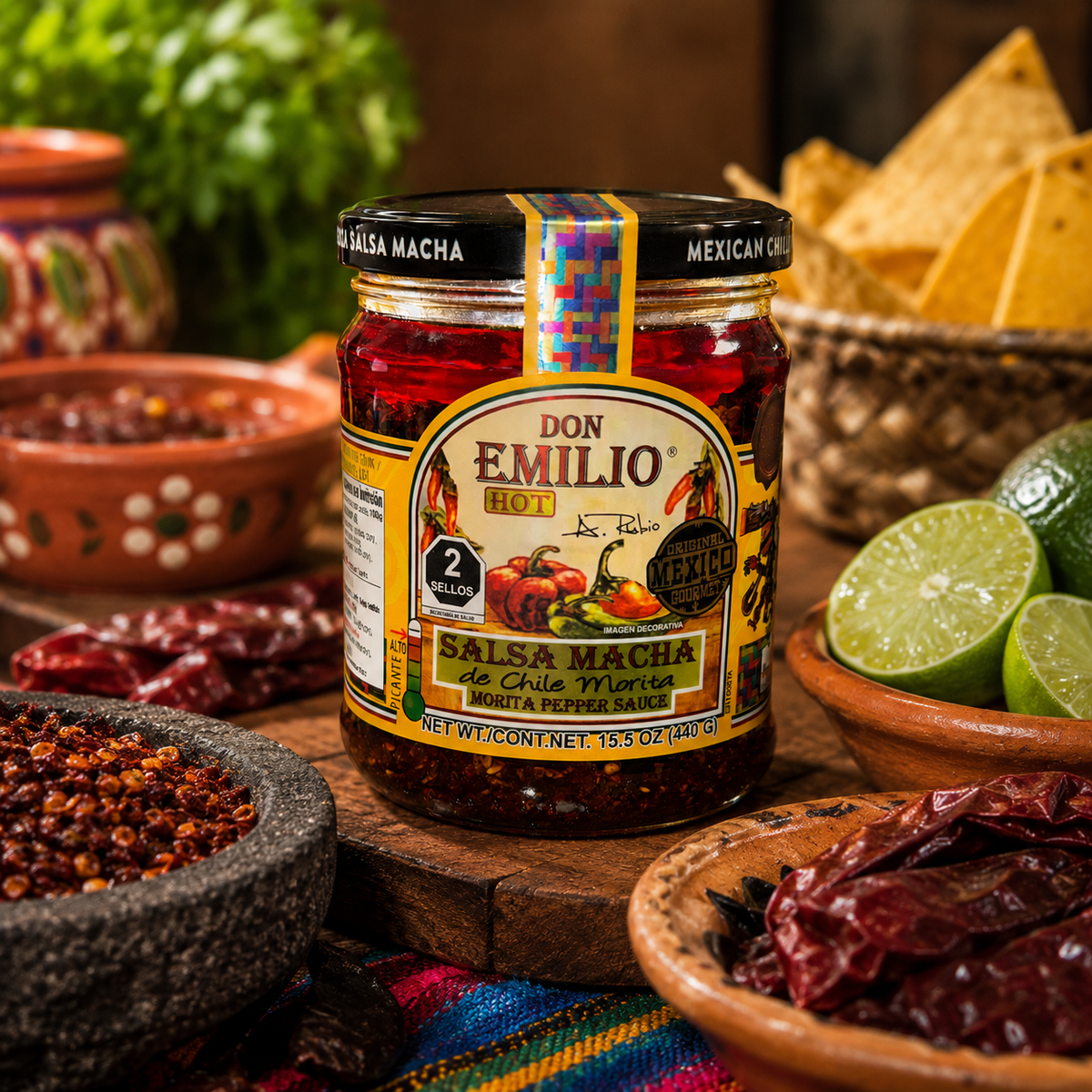 Salsa Macha Don Emilio Chile Morita 440 g