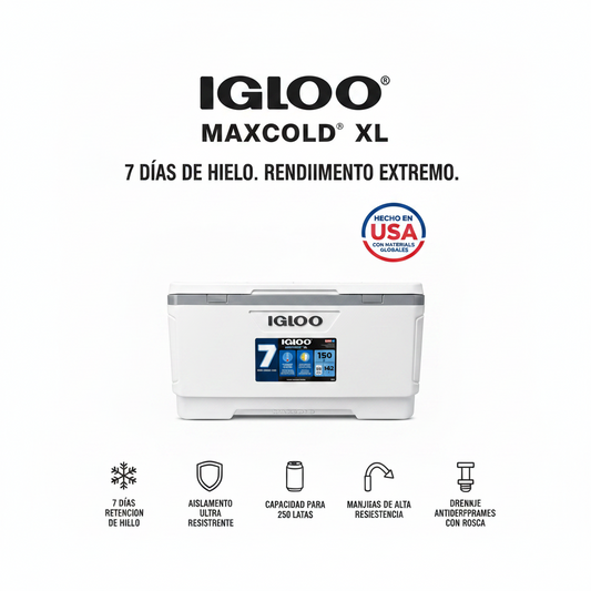 Hielera Igloo MaxCold XL 142 Litros / 256 Latas